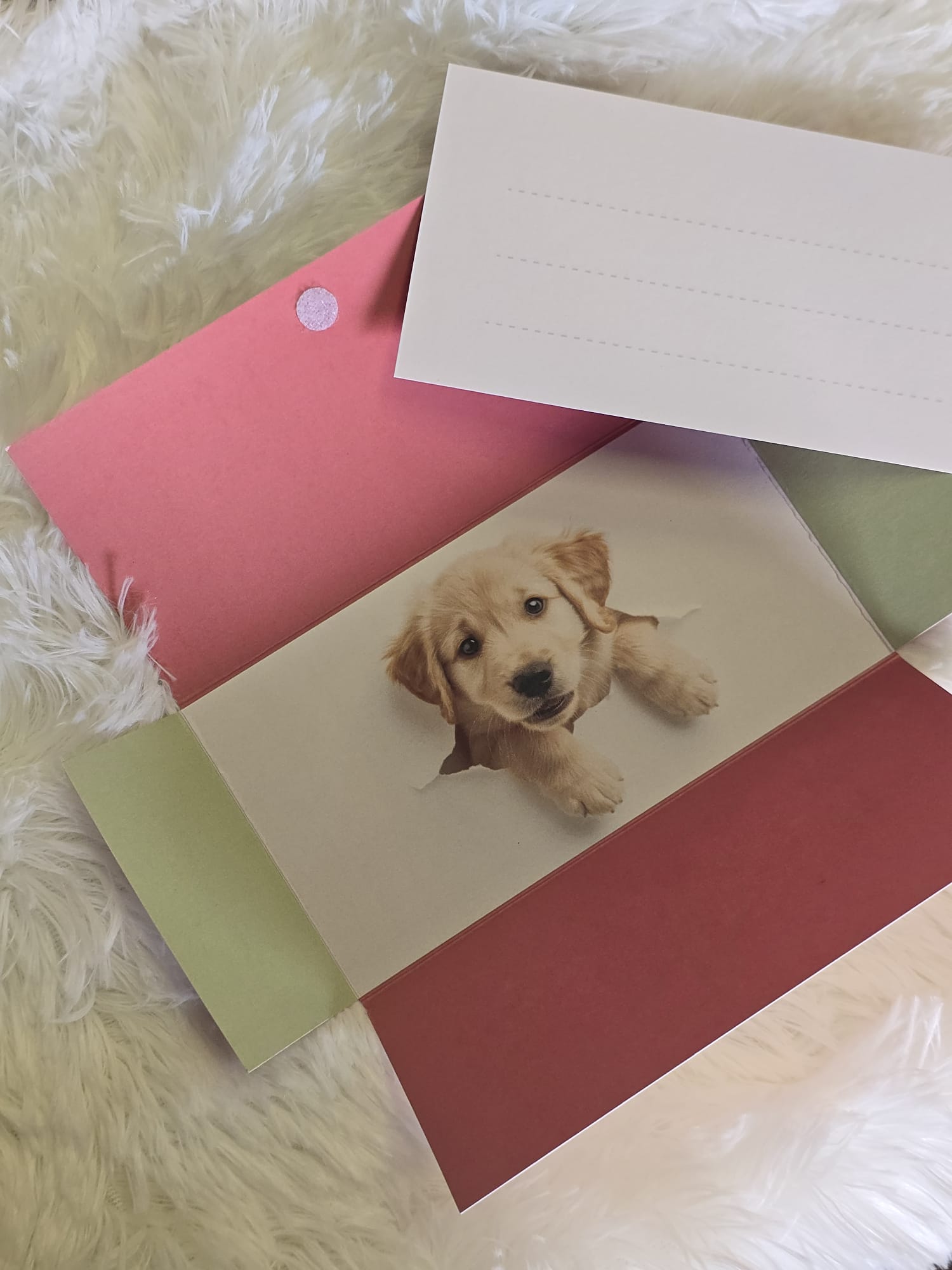 Biglietto Regalo 'Una sorpresa ti aspetta' - Tema Golden Retriever - immagine 3