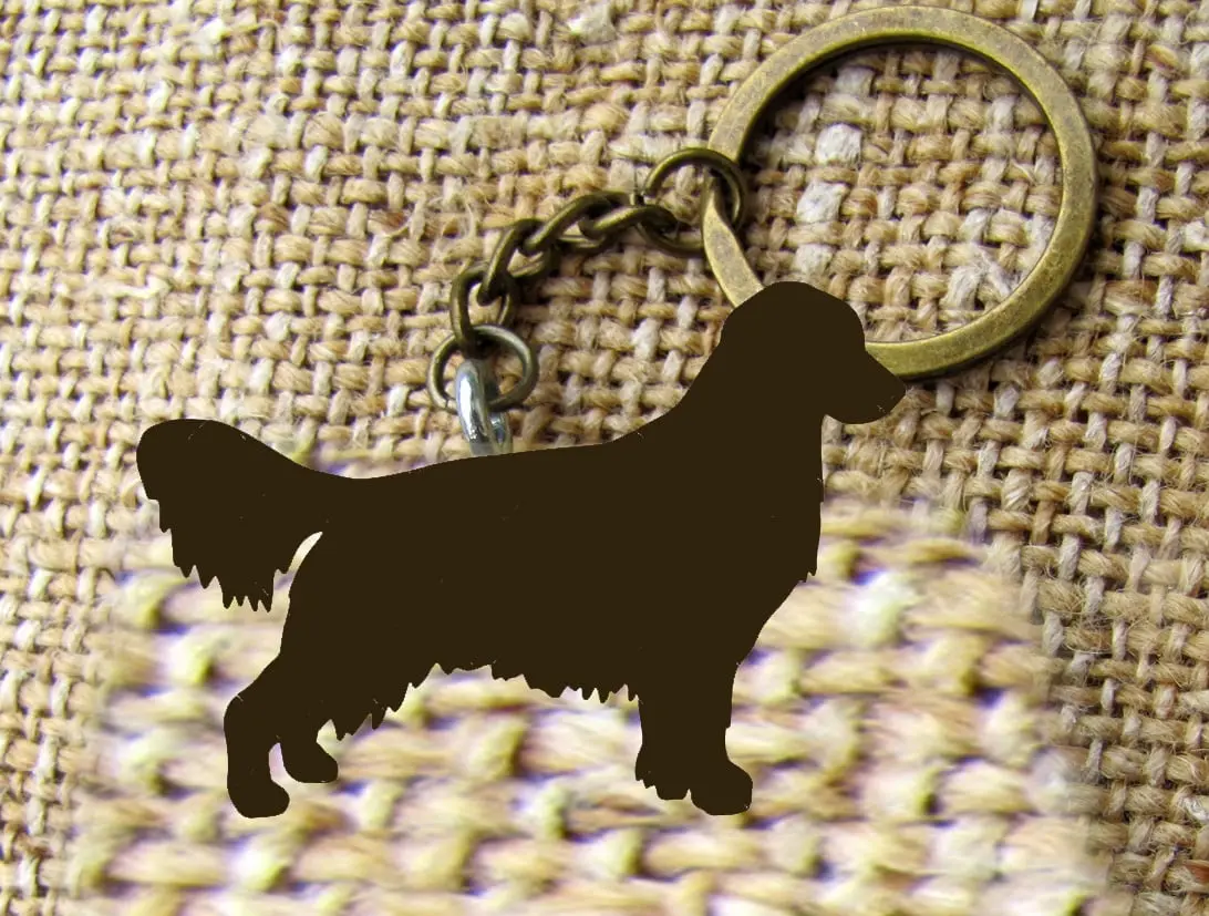 PORTACHIAVI ARTIGIANALE IN LEGNO - SAGOMA GOLDEN RETRIEVER - immagine 2