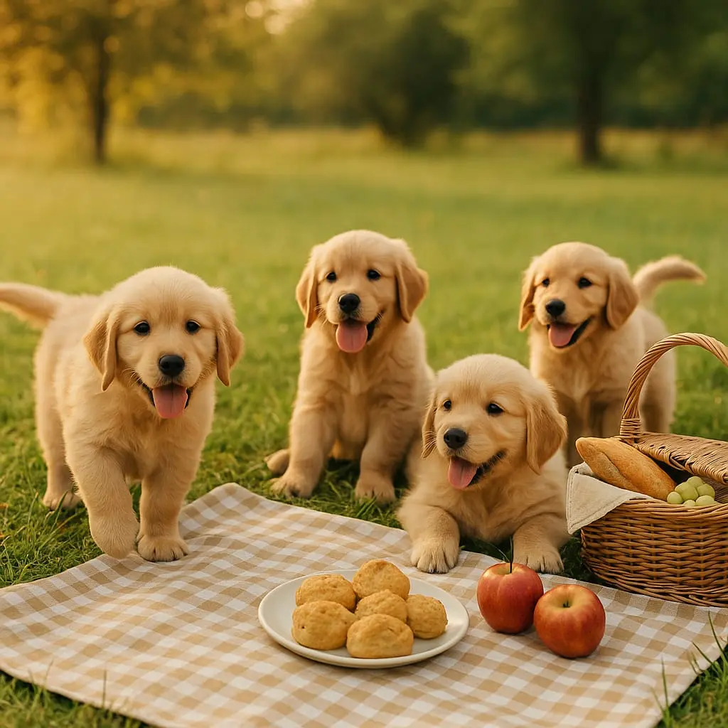 Picnic con i Cuccioli di Golden Retriever - immagine 2