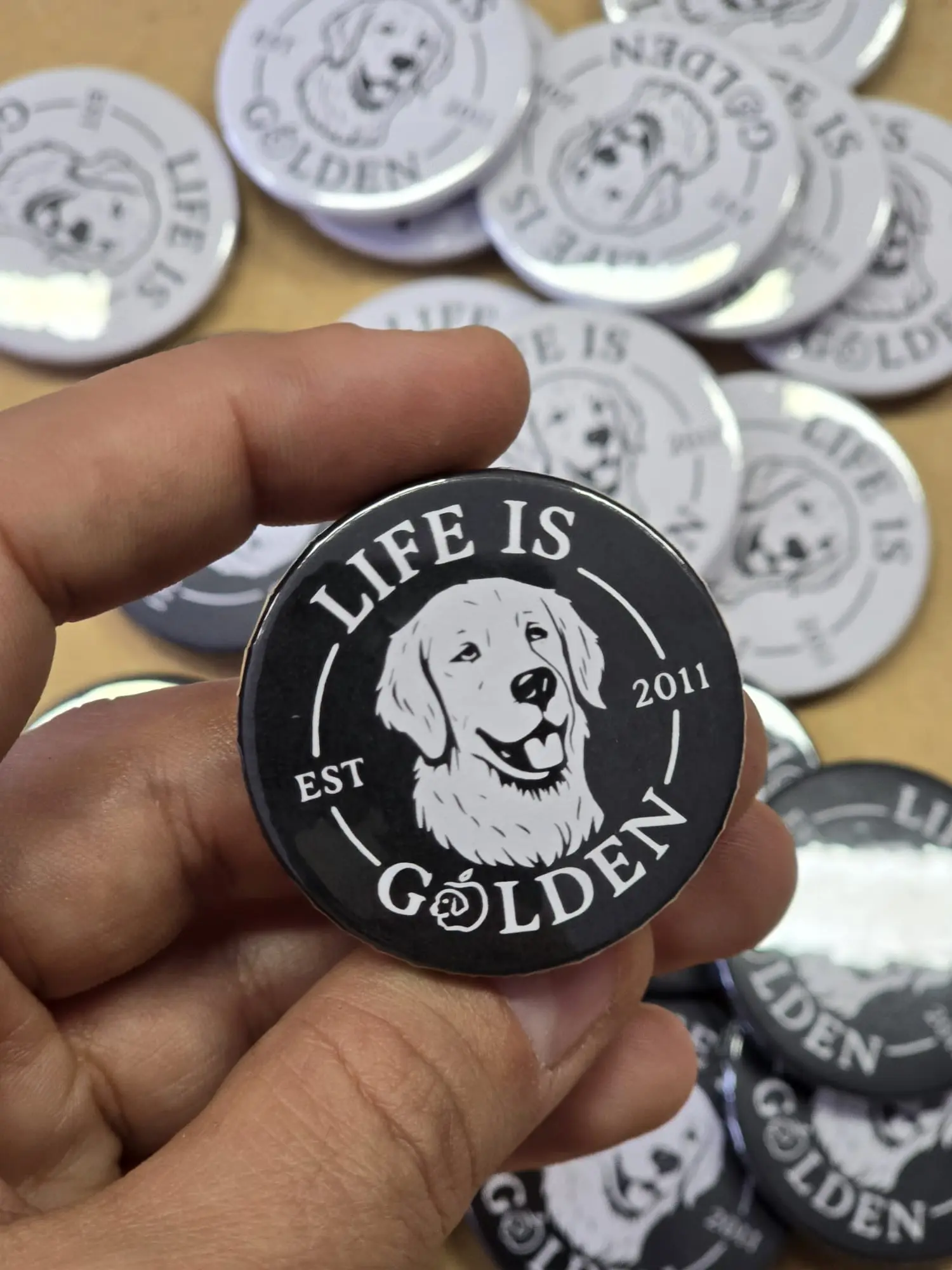 MAGNETE LIFE IS GOLDEN - immagine 3